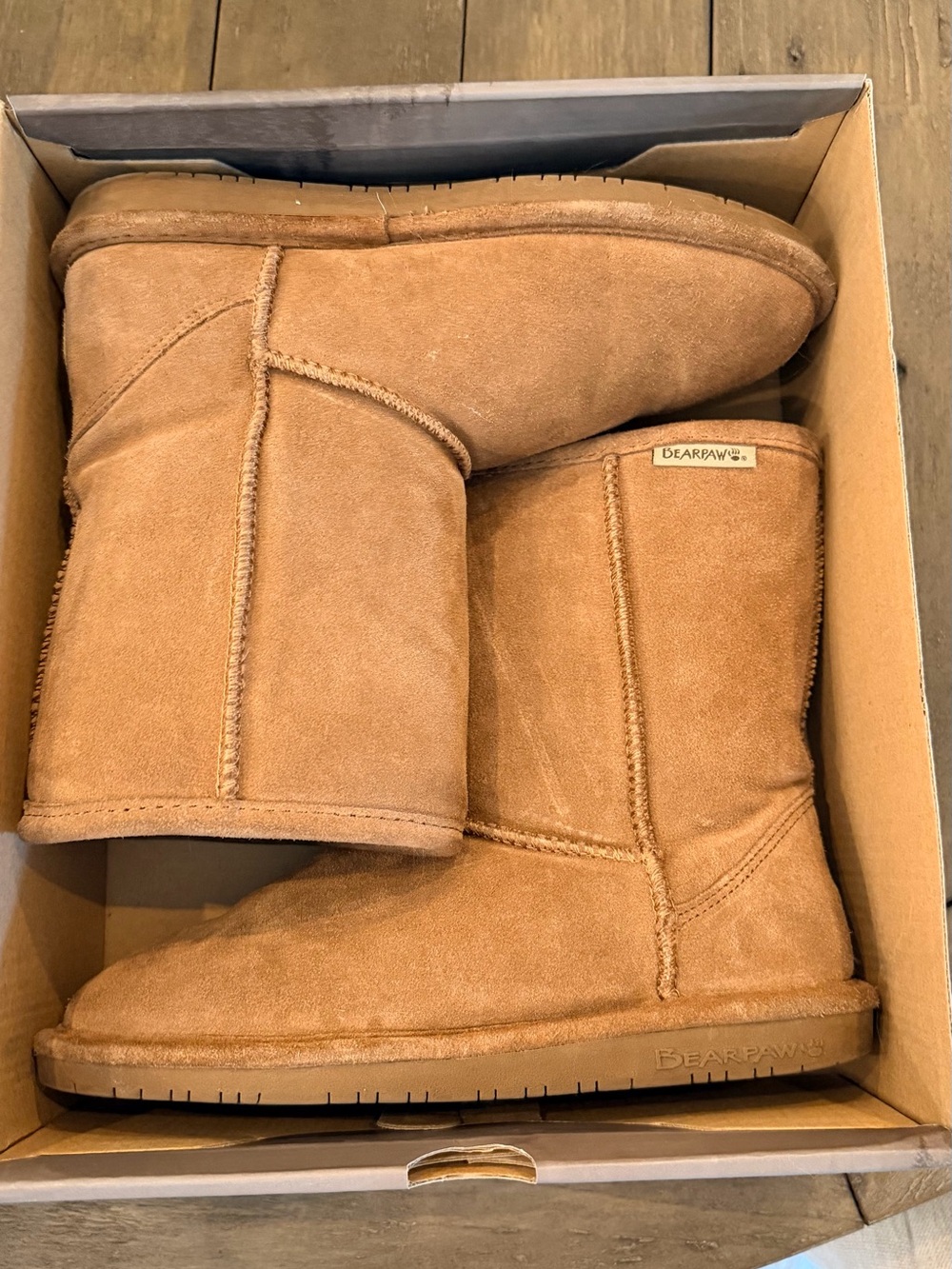 Bearpaw Chestnut Suede Insulated Boots
